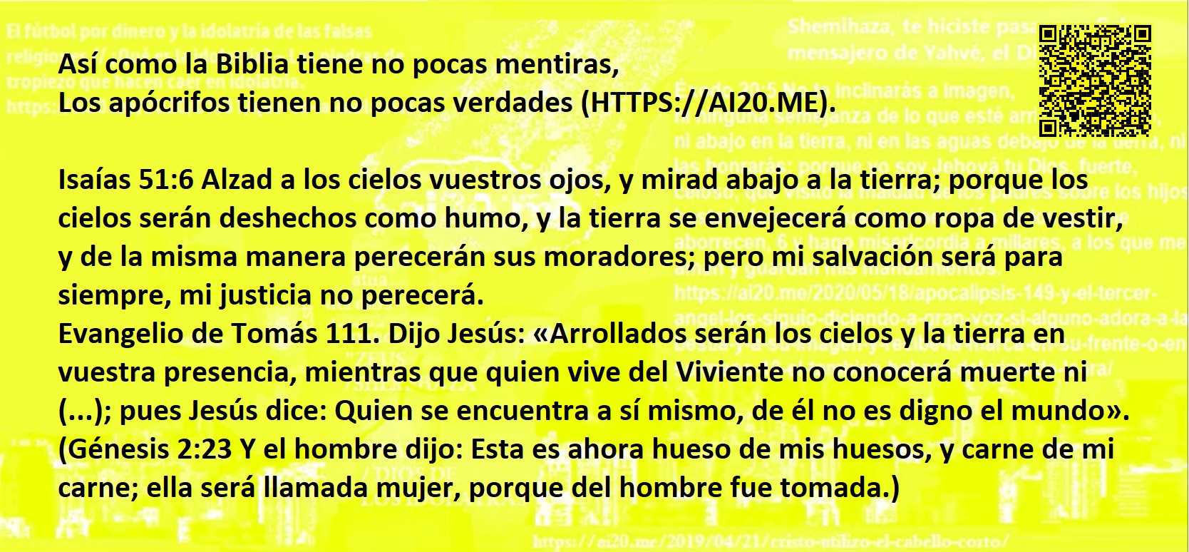 Biblia tiene no pocas mentiras y Apocrifos tienen no pocas verdades - copia