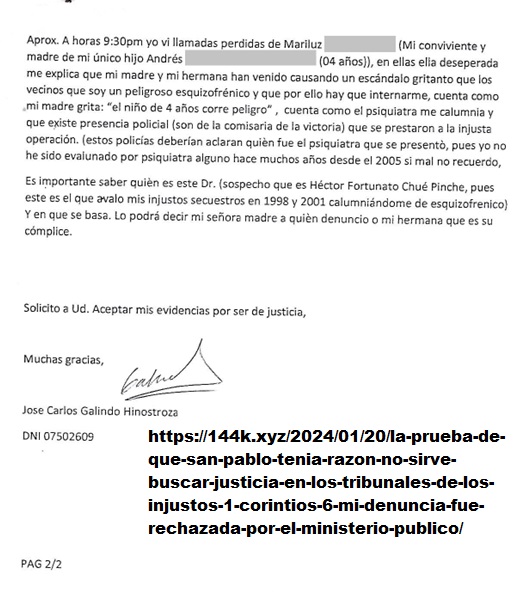 La prueba de que San Pablo tenia razon - No sirve buscar justicia en los tribunales de los injustos - 1 Corintios 6 - p2