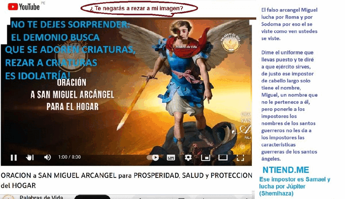 Guerra en el cielo Apocalipsis 12 7 Miguel y sus angeles lucharon contra el Dragon GIF
