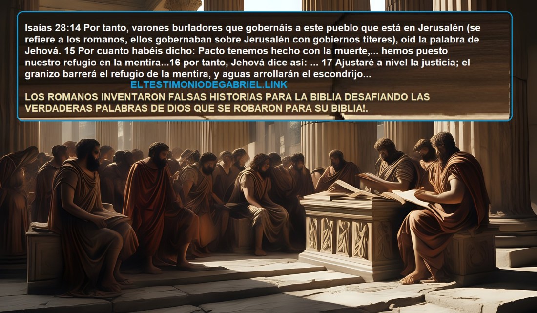 romanos inventando historias para la Biblia