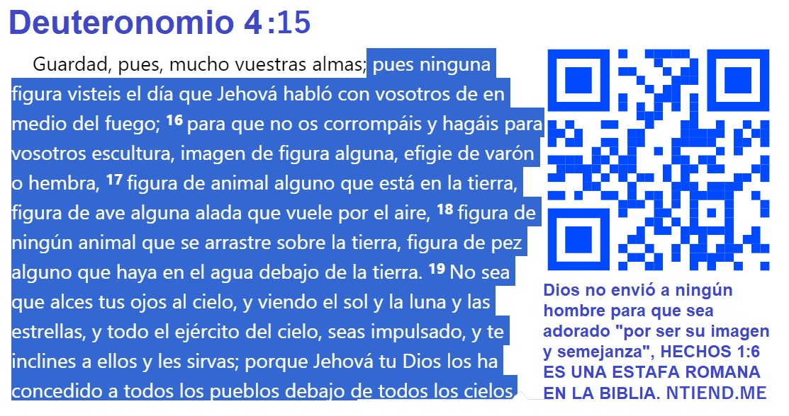 Deuteronomio 4 15 Ninguna figura viste en Jehova