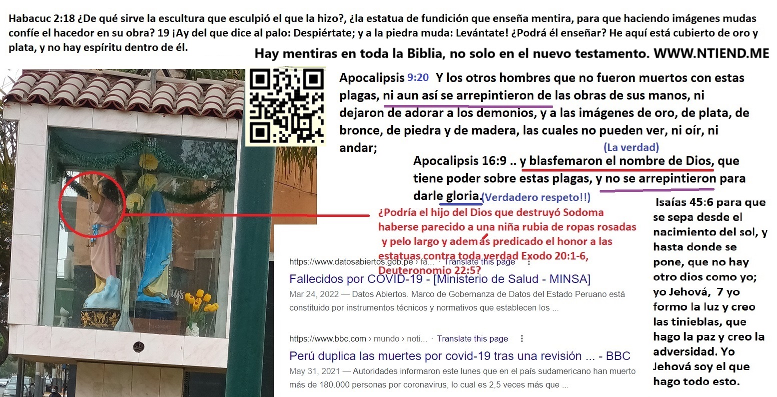 Las blasfemias de los idolatras